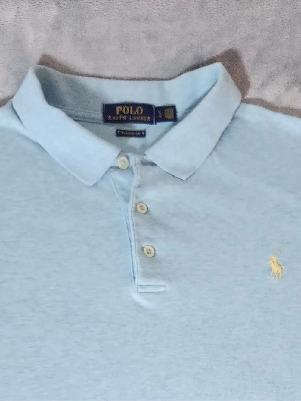 Polo Ralph Lauren Classic Fit 100% Cotton Short Sleeve Shirt Size:L Color: Turq